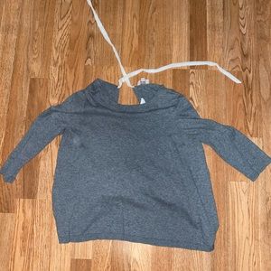 Loft 3/4 sleeved shirt with sheet white back